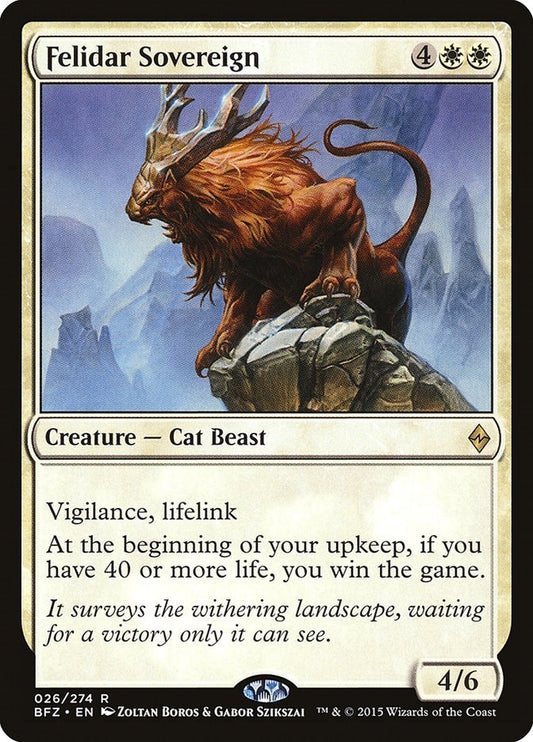 Image for Felidar Sovereign (26) (BFZ) - Magic: The Gathering