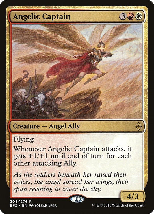 Image for Angelic Captain (208) (BFZ) - Magic: The Gathering