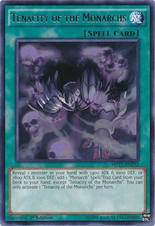 Tenacity of the Monarchs (MP15-EN232) (MP15)