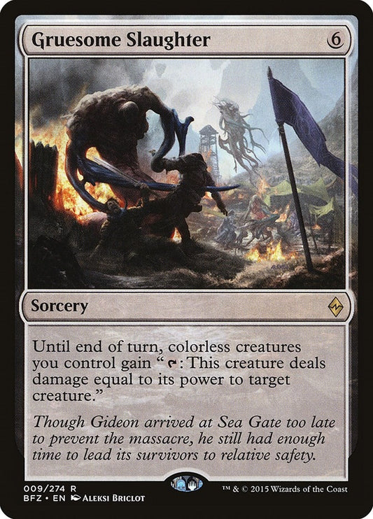 Image for Gruesome Slaughter (9) (BFZ) - Magic: The Gathering