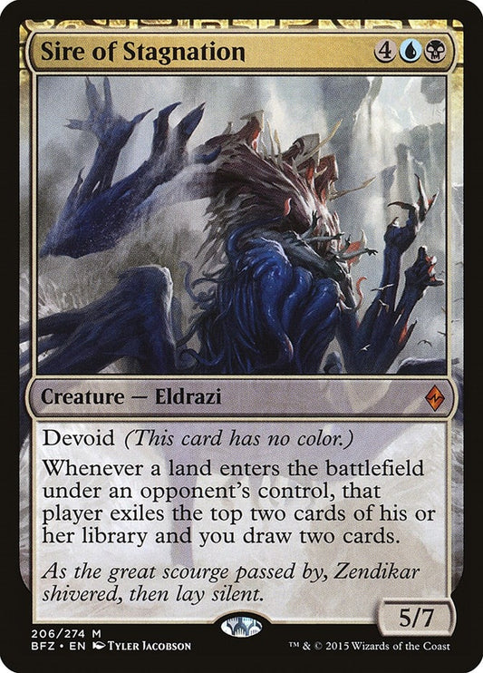 Image for Sire of Stagnation (206) (BFZ) - Magic: The Gathering