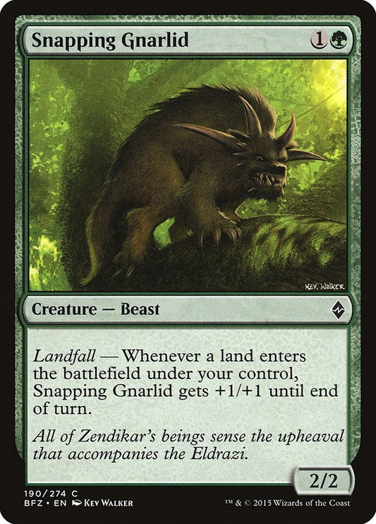 Snapping Gnarlid (190) (BFZ)