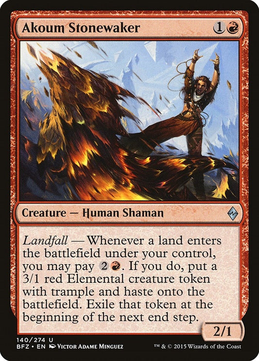 Image for Akoum Stonewaker (140) (BFZ) - Magic: The Gathering