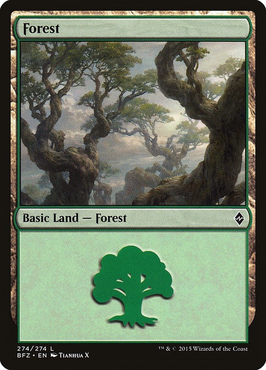 Image for Forest (274) (274) (BFZ) - Magic: The Gathering