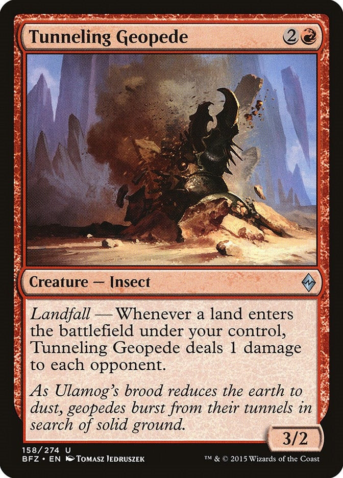 Image for Tunneling Geopede (158) (BFZ) - Magic: The Gathering