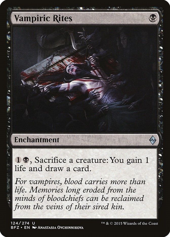 Image for Vampiric Rites (124) (BFZ) - Magic: The Gathering