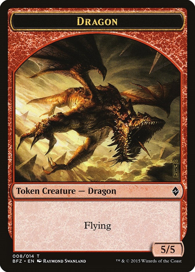 Image for Dragon Token (8) (BFZ) - Magic: The Gathering
