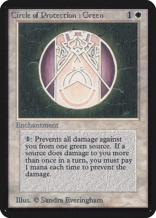 Image for Circle of Protection: Green (LEA) - Magic: The Gathering