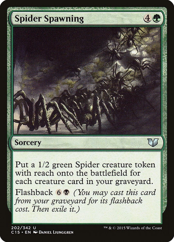 Image for Spider Spawning (202) (C15) - Magic: The Gathering
