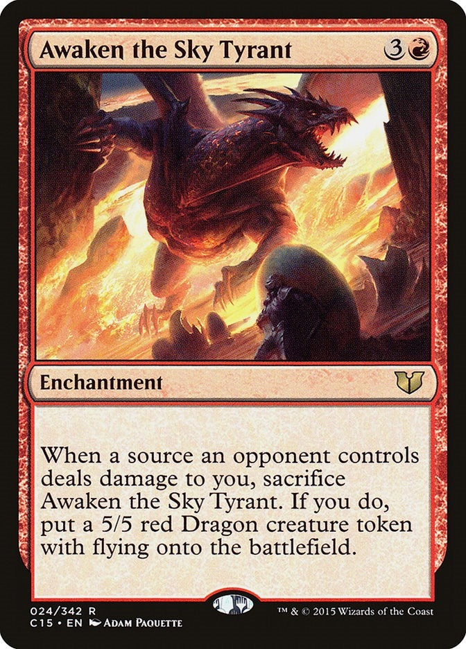 Image for Awaken the Sky Tyrant (24) (C15) - Magic: The Gathering
