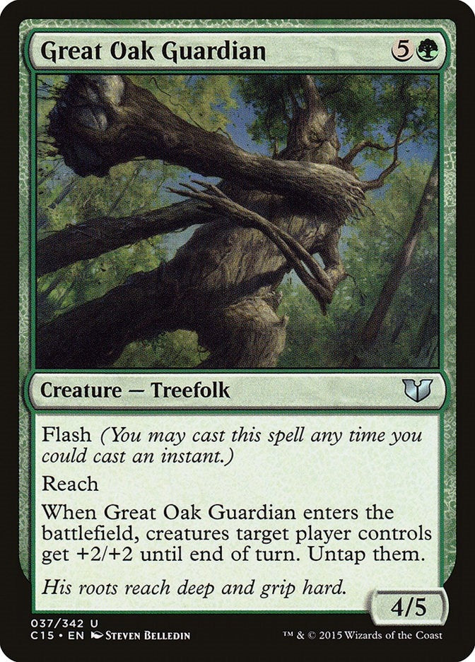 Image for Great Oak Guardian (37) (C15) - Magic: The Gathering