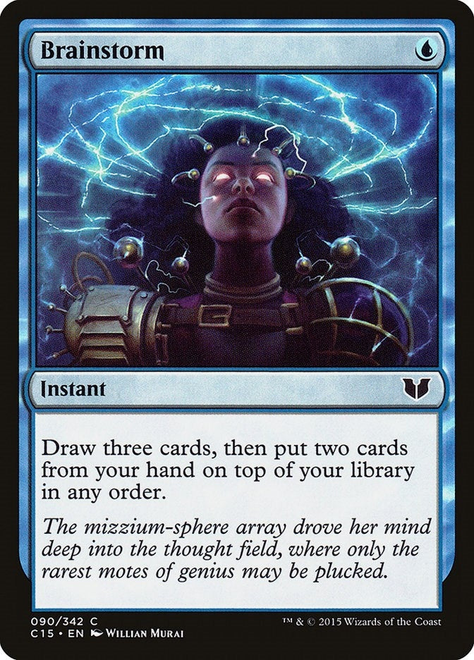 Image for Brainstorm (90) (C15) - Magic: The Gathering