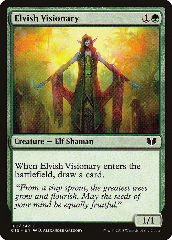 Image for Elvish Visionary (182) (C15) - Magic: The Gathering
