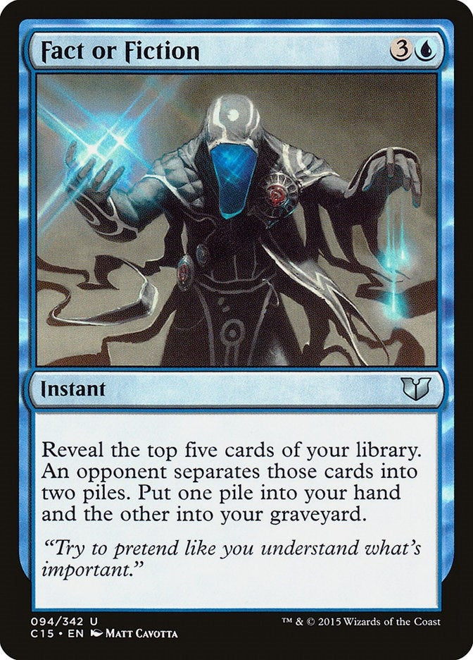 Image for Fact or Fiction (94) (C15) - Magic: The Gathering