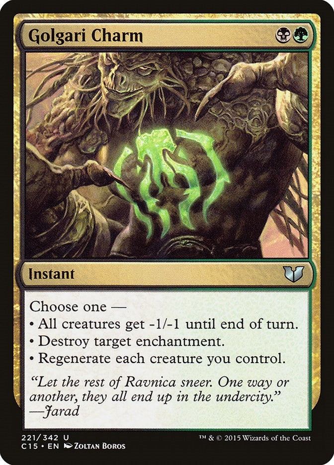 Image for Golgari Charm (221) (C15) - Magic: The Gathering