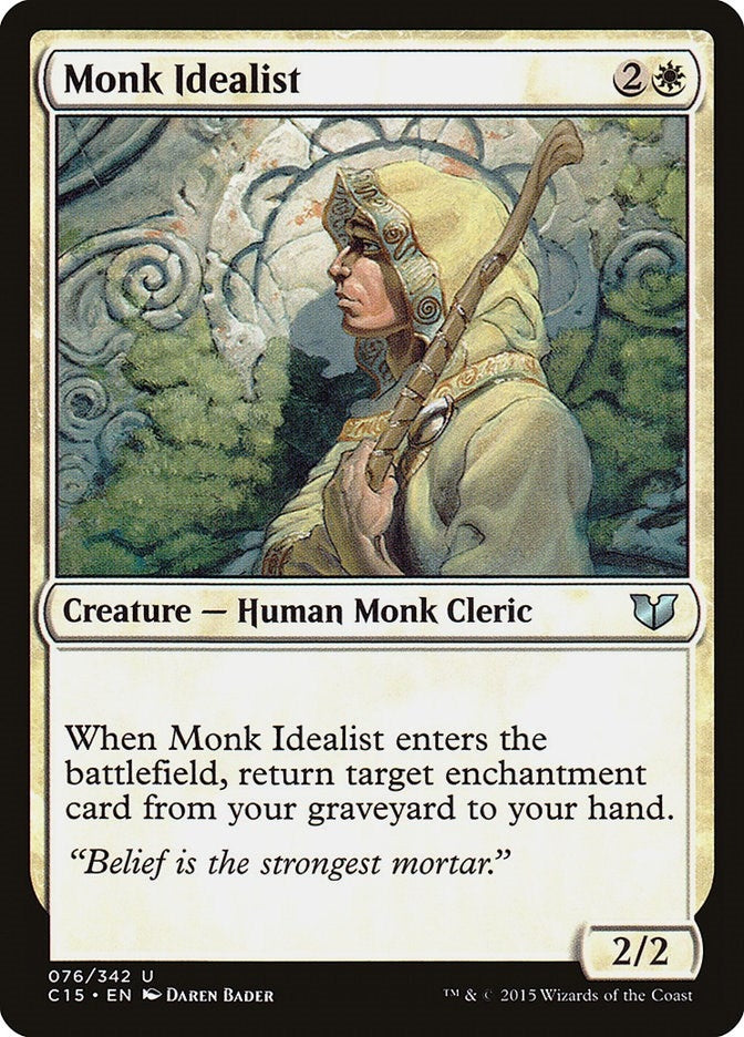 Image for Monk Idealist (76) (C15) - Magic: The Gathering
