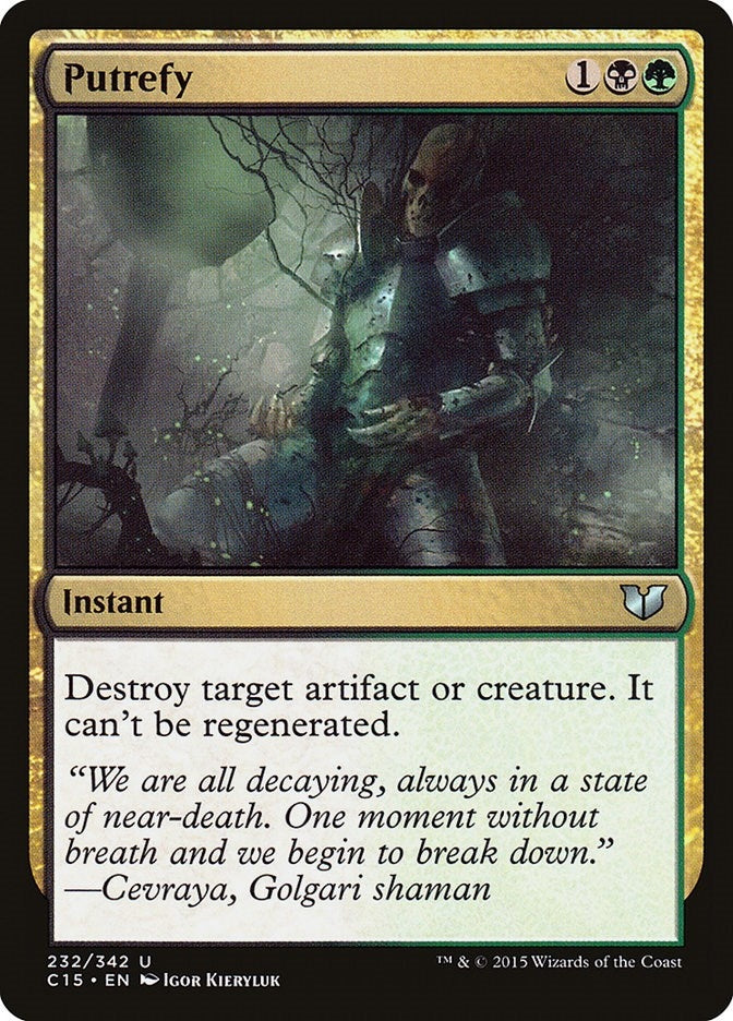 Image for Putrefy (232) (C15) - Magic: The Gathering