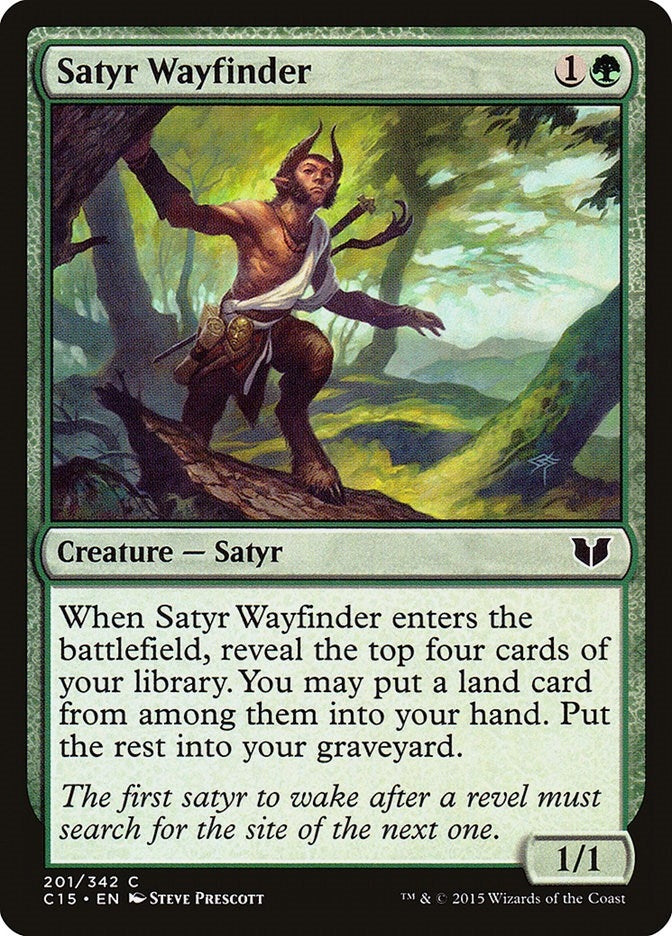 Image for Satyr Wayfinder (201) (C15) - Magic: The Gathering