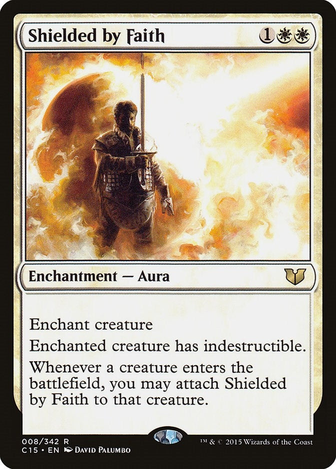 Image for Shielded by Faith (8) (C15) - Magic: The Gathering