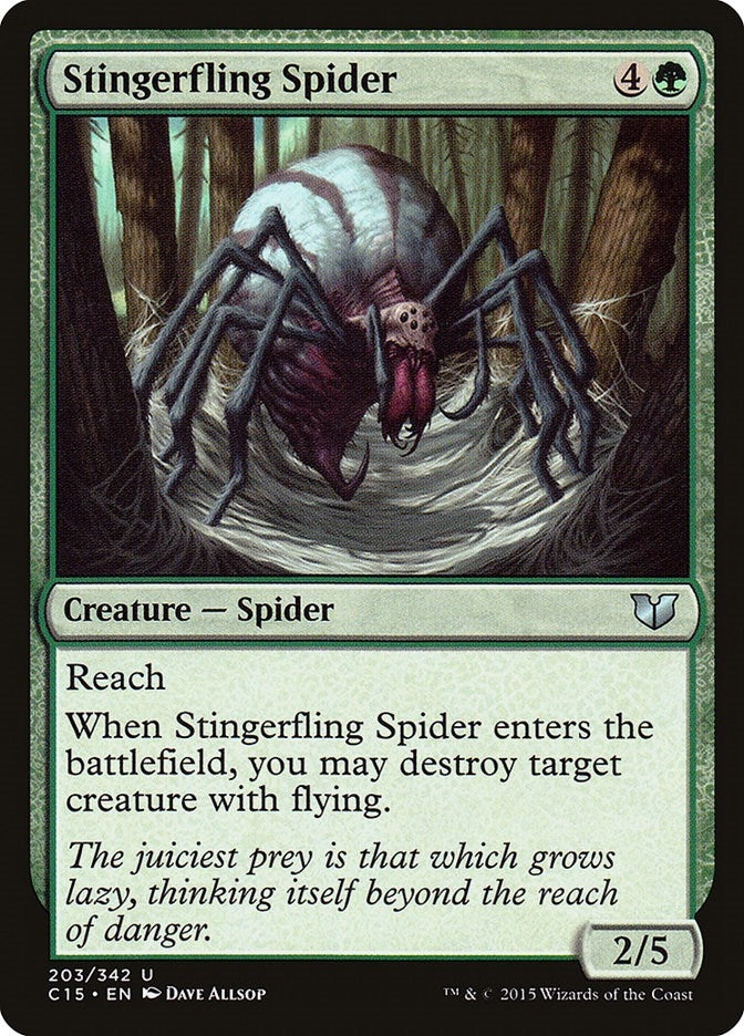 Image for Stingerfling Spider (203) (C15) - Magic: The Gathering