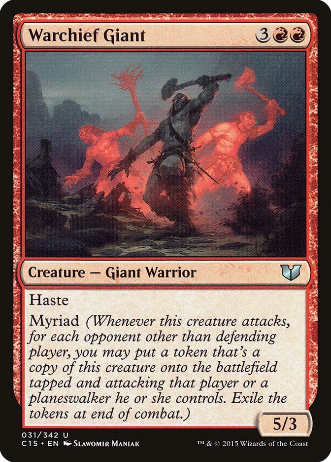 Image for Warchief Giant (31) (C15) - Magic: The Gathering