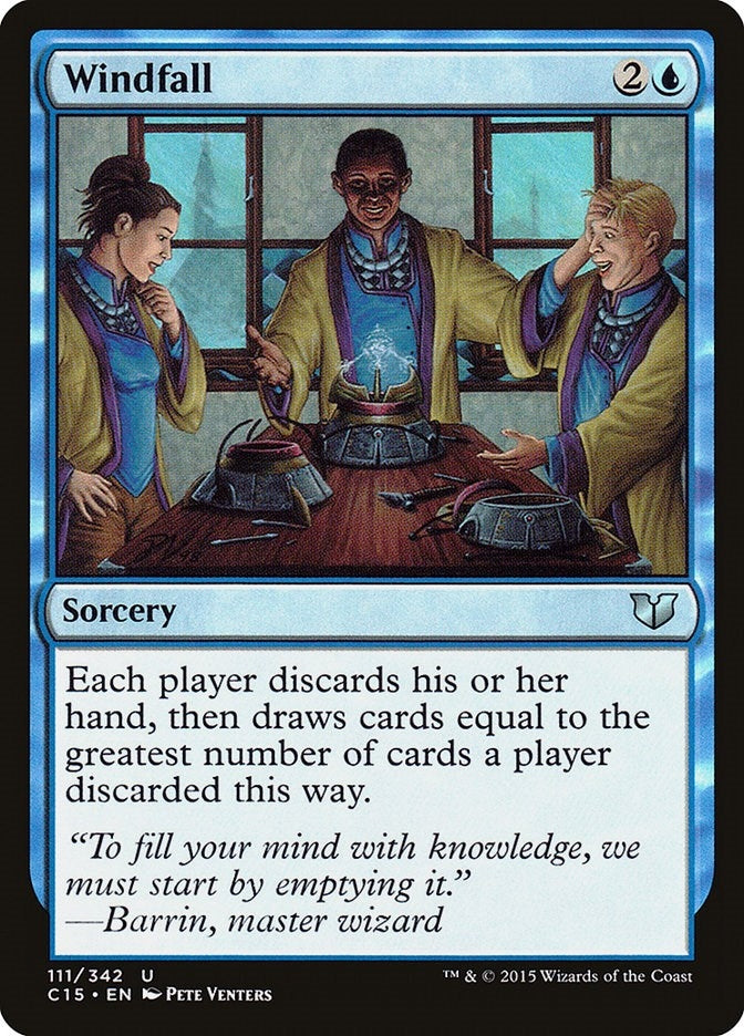 Image for Windfall (111) (C15) - Magic: The Gathering