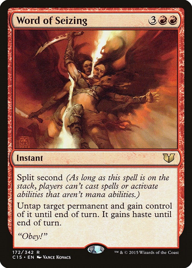 Image for Word of Seizing (172) (C15) - Magic: The Gathering
