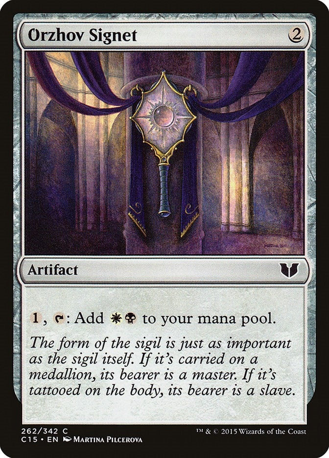 Image for Orzhov Signet (262) (C15) - Magic: The Gathering
