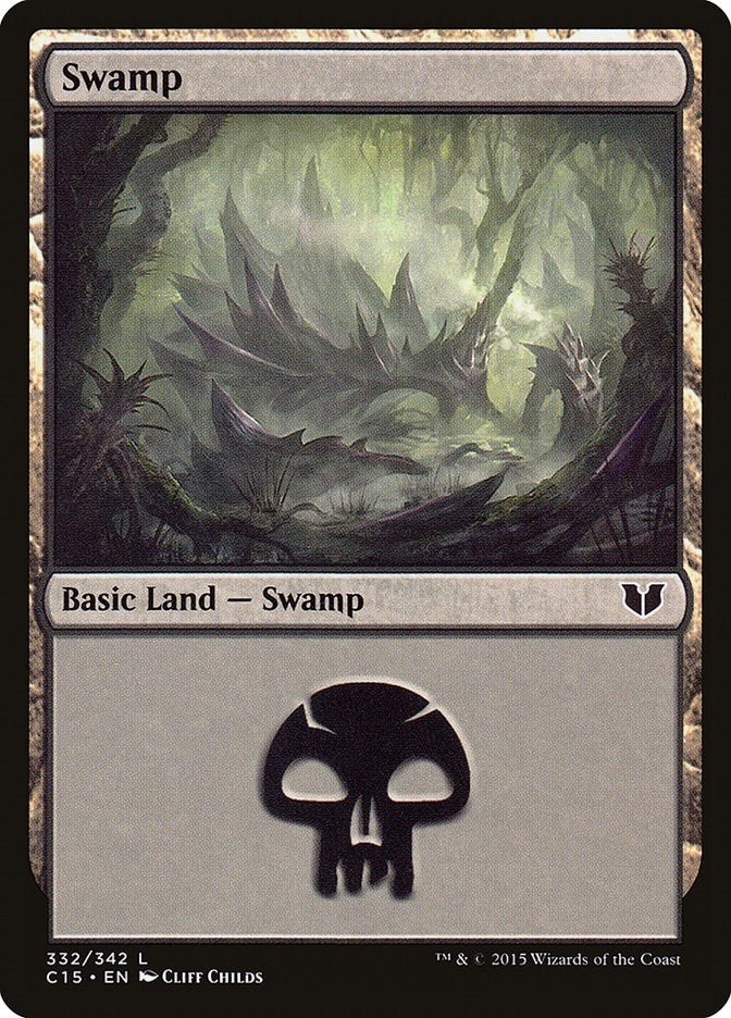 Image for Swamp (332) (332) (C15) - Magic: The Gathering