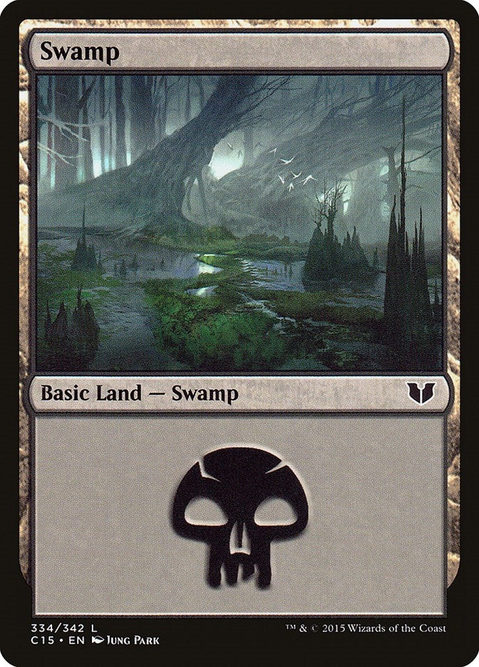 Image for Swamp (334) (334) (C15) - Magic: The Gathering
