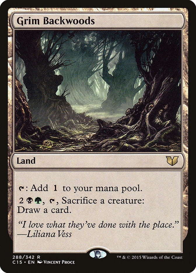 Image for Grim Backwoods (288) (C15) - Magic: The Gathering