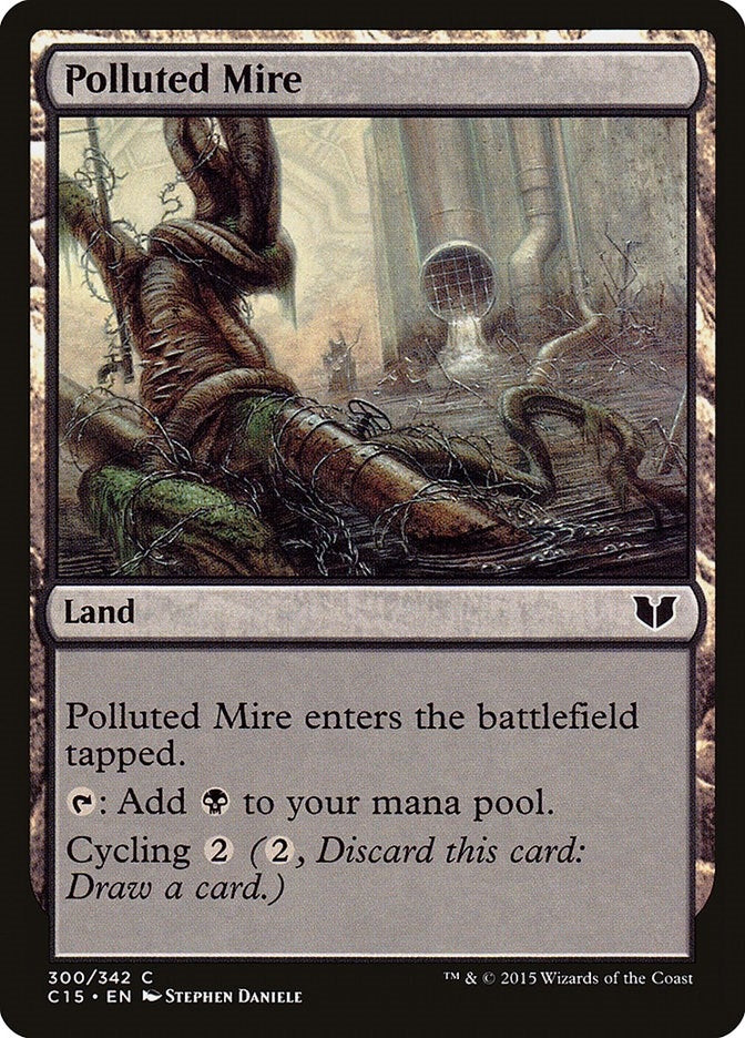 Image for Polluted Mire (300) (C15) - Magic: The Gathering