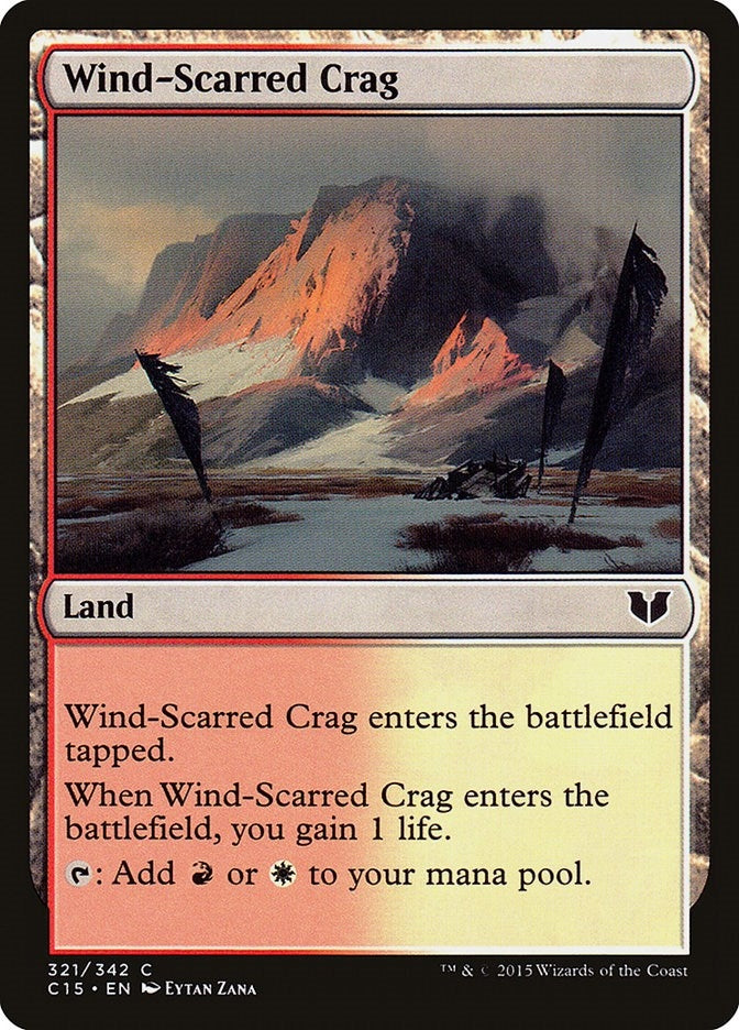 Image for Wind-Scarred Crag (321) (C15) - Magic: The Gathering