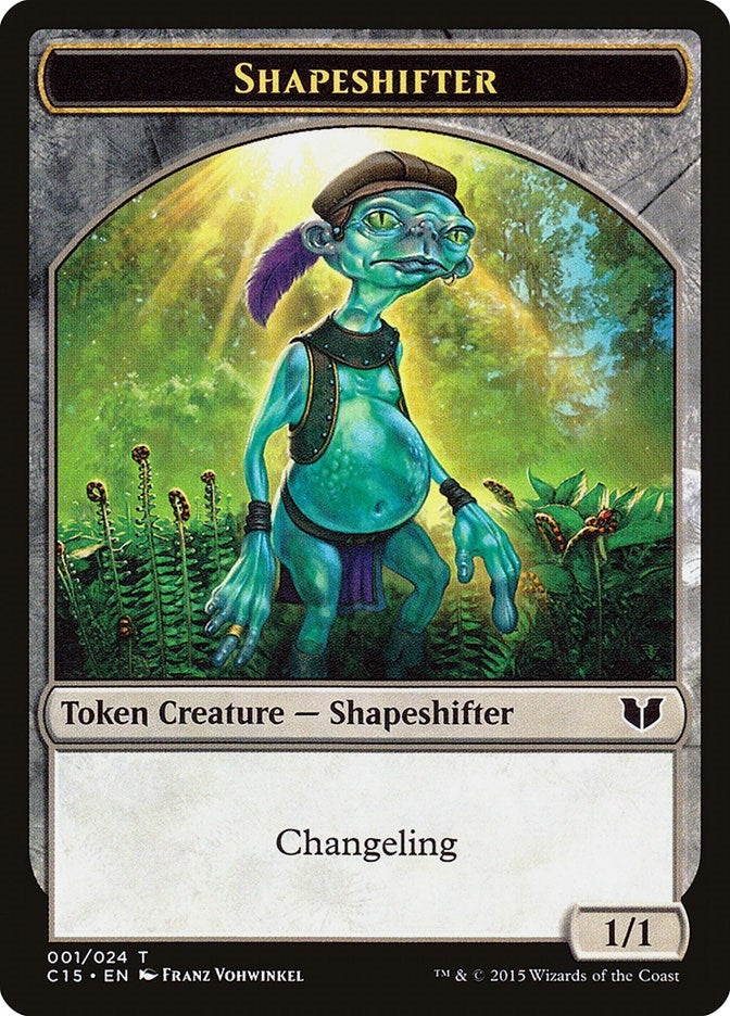 Image for Shapeshifter // Shapeshifter Double-Sided Token (1 // 1) (C15) - Magic: The Gathering
