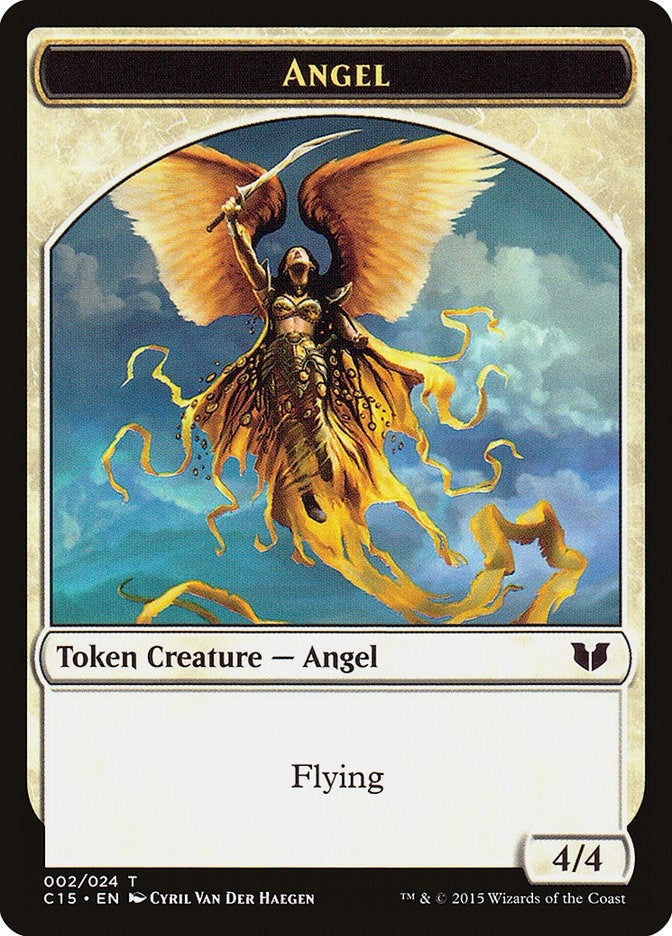Angel // Knight (Vigilance) Double-Sided Token (2 // 5) (C15)