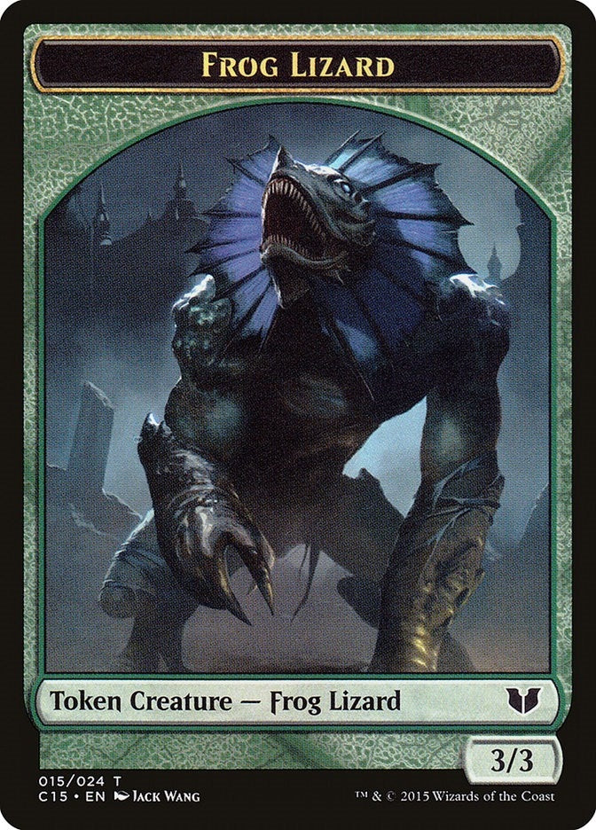 Image for Frog Lizard // Germ Double-Sided Token (15 // 7) (C15) - Magic: The Gathering
