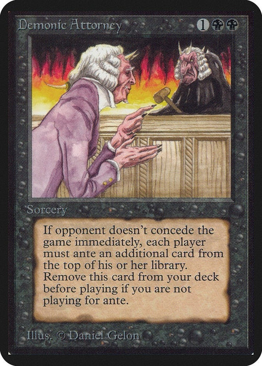 Image for Demonic Attorney (LEA) - Magic: The Gathering