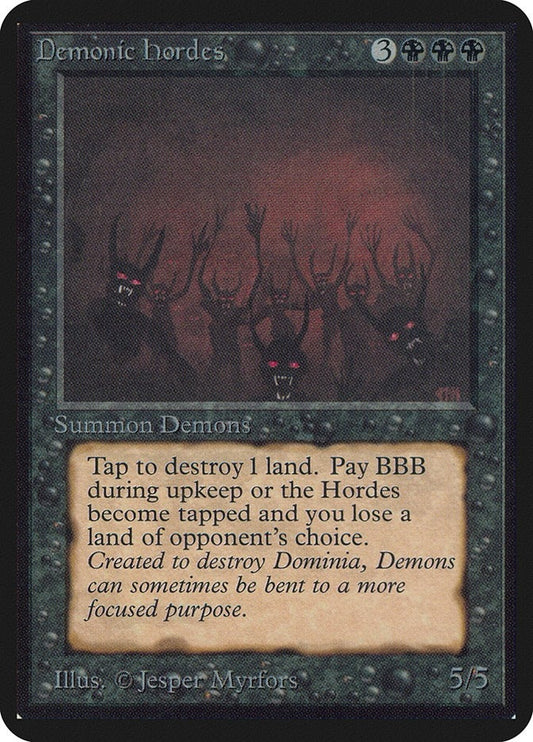 Image for Demonic Hordes (LEA) - Magic: The Gathering