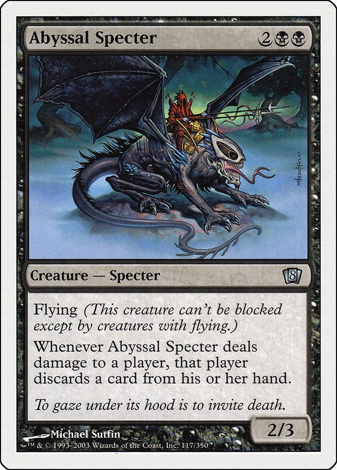Image for Abyssal Specter (117) (8ED) - Magic: The Gathering