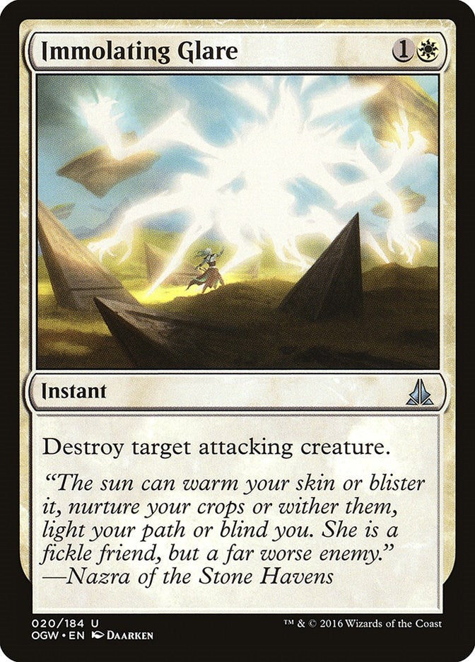 Image for Immolating Glare (20) (OGW) - Magic: The Gathering