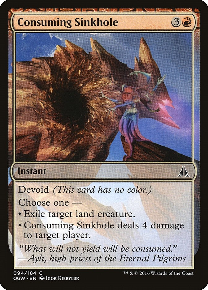 Image for Consuming Sinkhole (94) (OGW) - Magic: The Gathering