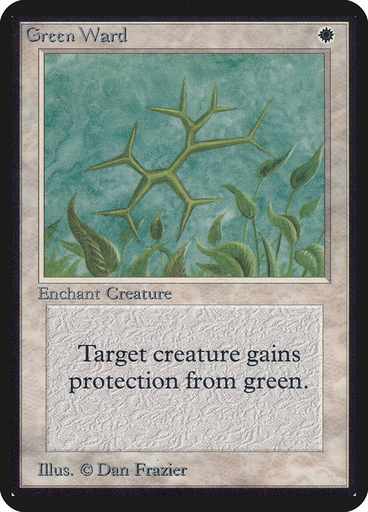 Image for Green Ward (LEA) - Magic: The Gathering