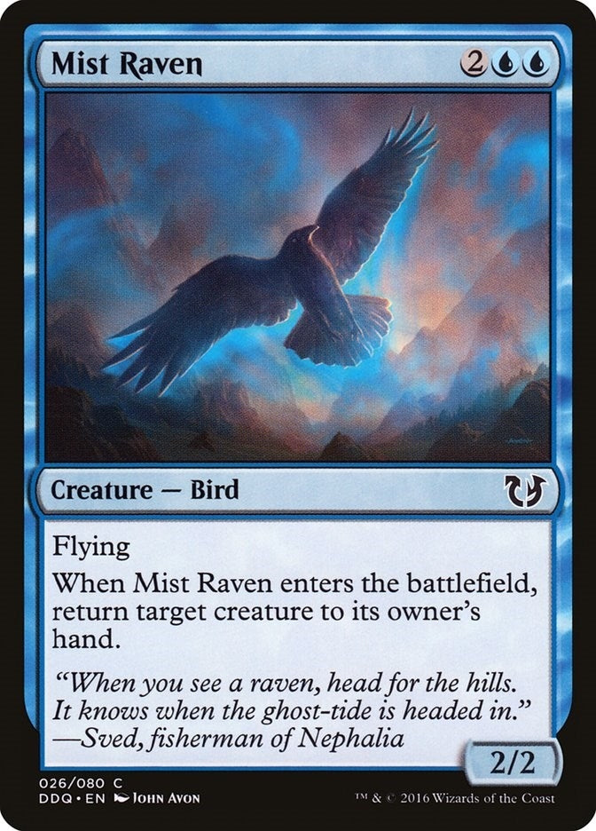 Image for Mist Raven (26) (DDQ) - Magic: The Gathering