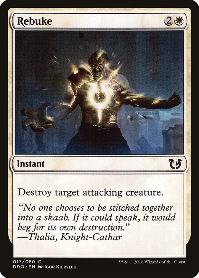 Image for Rebuke (17) (DDQ) - Magic: The Gathering