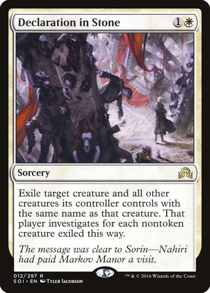 Image for Declaration in Stone (12) (SOI) - Magic: The Gathering