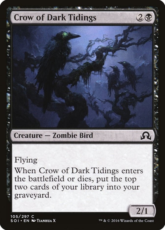 Image for Crow of Dark Tidings (105) (SOI) - Magic: The Gathering
