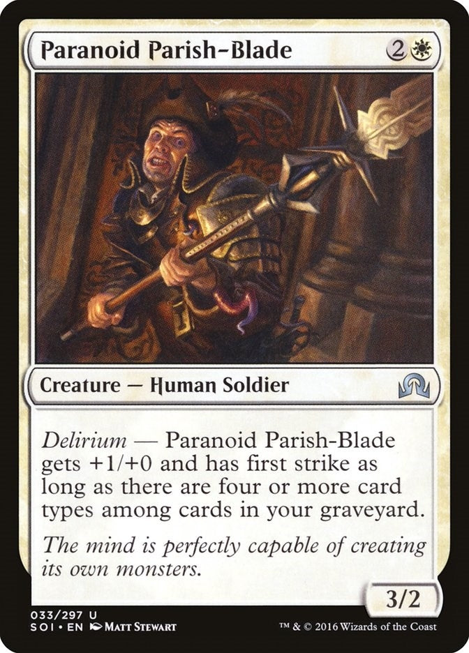 Image for Paranoid Parish-Blade (33) (SOI) - Magic: The Gathering