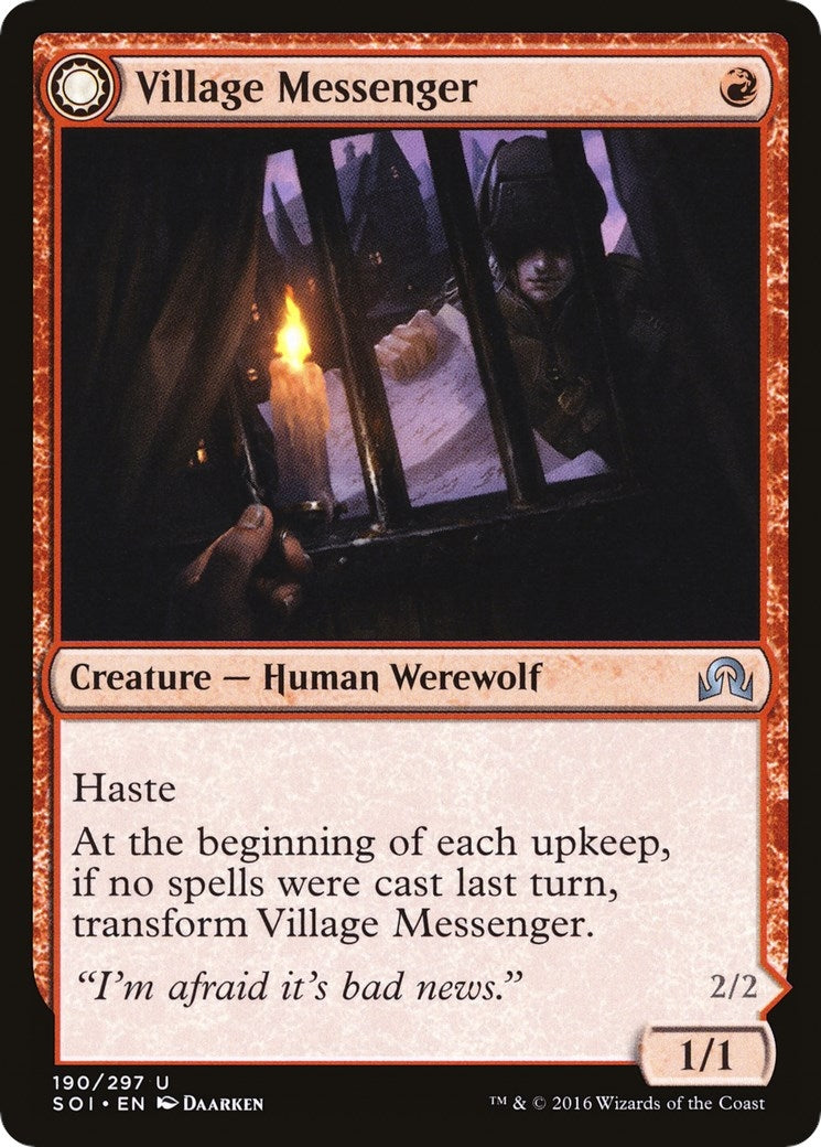 Image for Village Messenger (190) (SOI) - Magic: The Gathering
