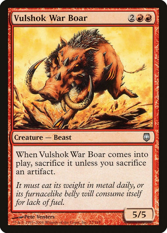 Image for Vulshok War Boar (72) (DST) - Magic: The Gathering