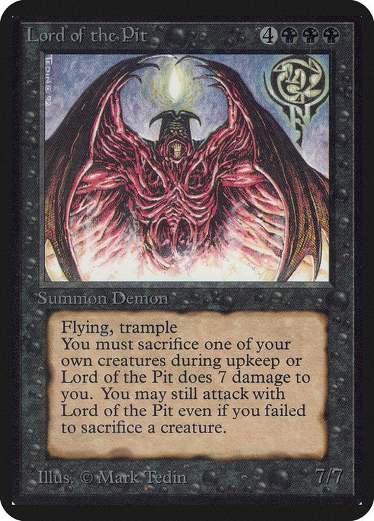Image for Lord of the Pit (LEA) - Magic: The Gathering